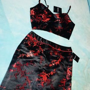 Forever 21 two piece (top and skirt) set
